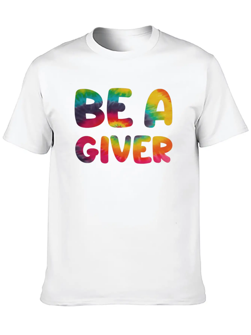 Be A Giver Hippie Tie Dye Relaxed Everyday Tee – Lightweight And Durable Cotton