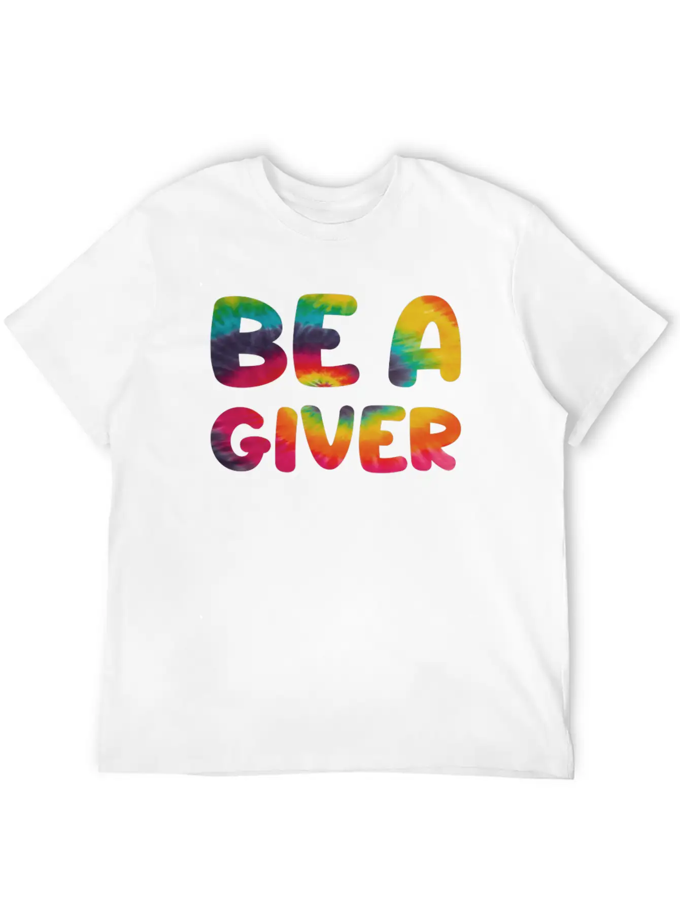 Be A Giver Hippie Tie Dye Relaxed Everyday Tee – Lightweight And Durable Cotton
