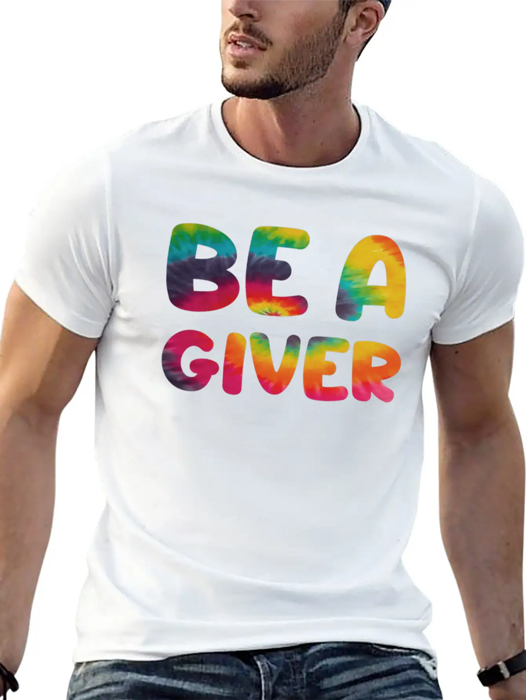 Be A Giver Hippie Tie Dye Relaxed Everyday Tee – Lightweight And Durable Cotton