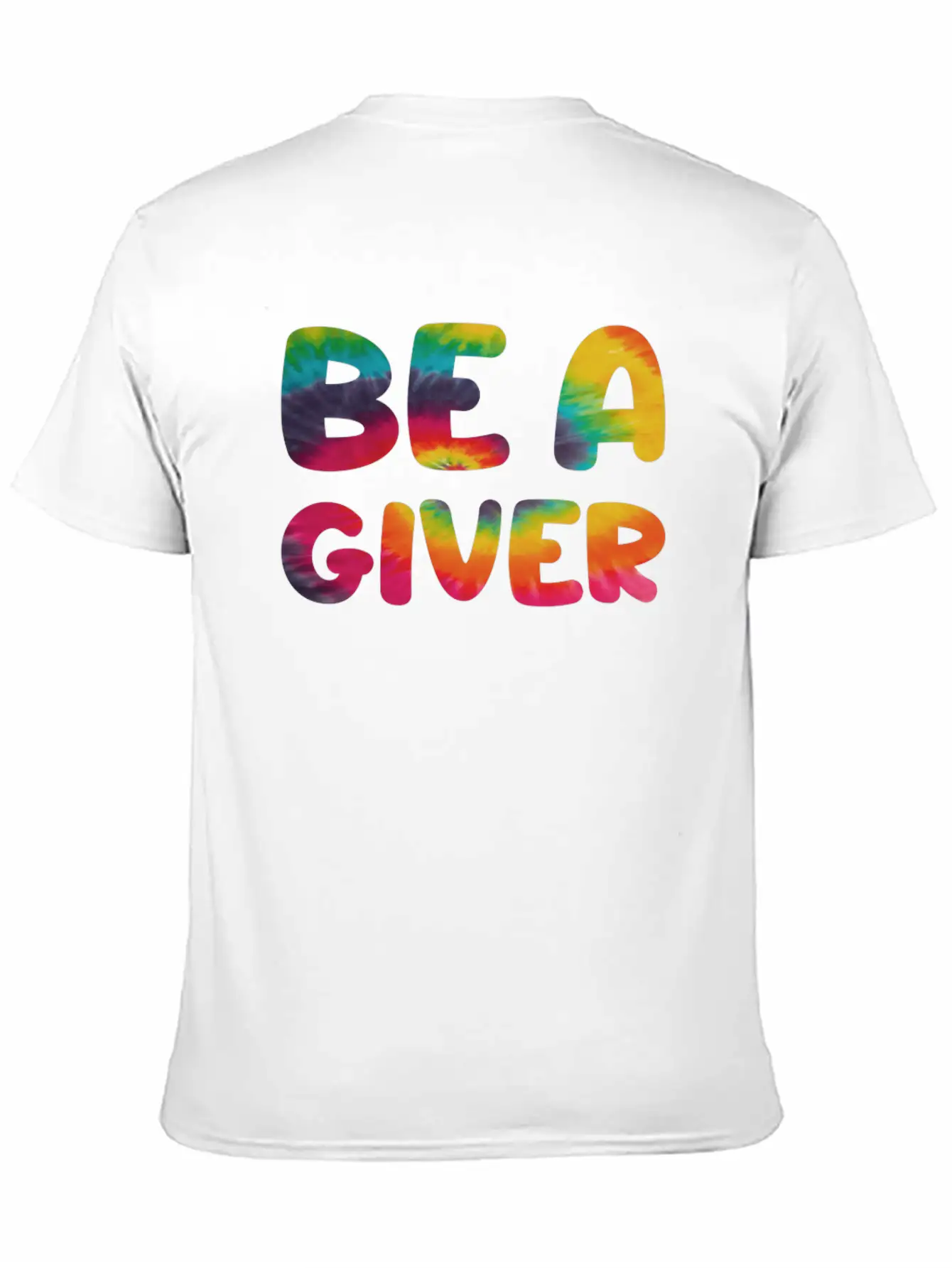 Be A Giver Hippie Tie Dye Relaxed Everyday Tee – Lightweight And Durable Cotton