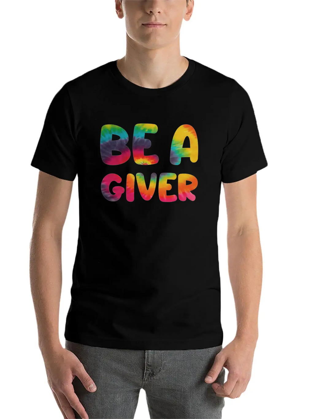 Be A Giver Hippie Tie Dye Relaxed Everyday Tee – Lightweight And Durable Cotton