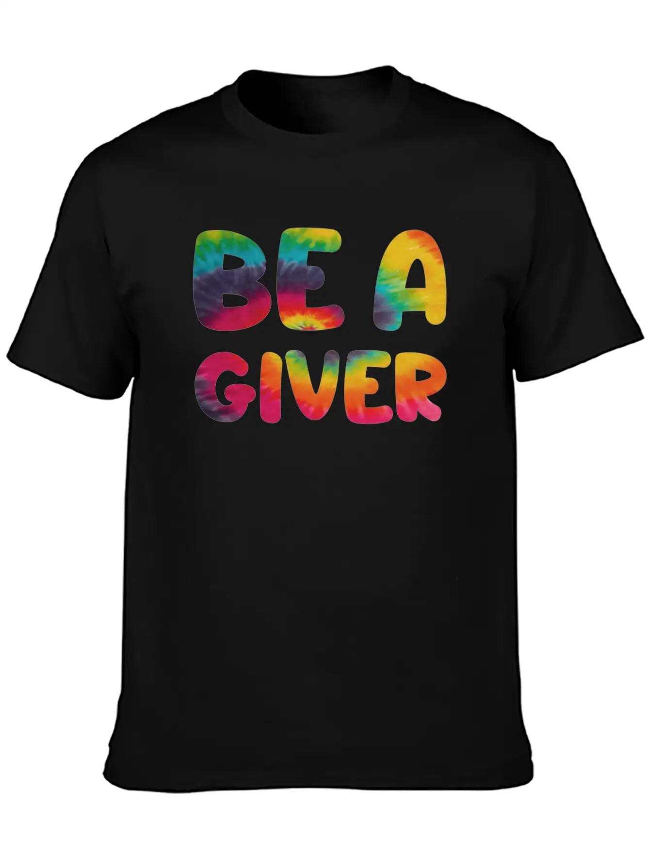 Be A Giver Hippie Tie Dye Relaxed Everyday Tee – Lightweight And Durable Cotton