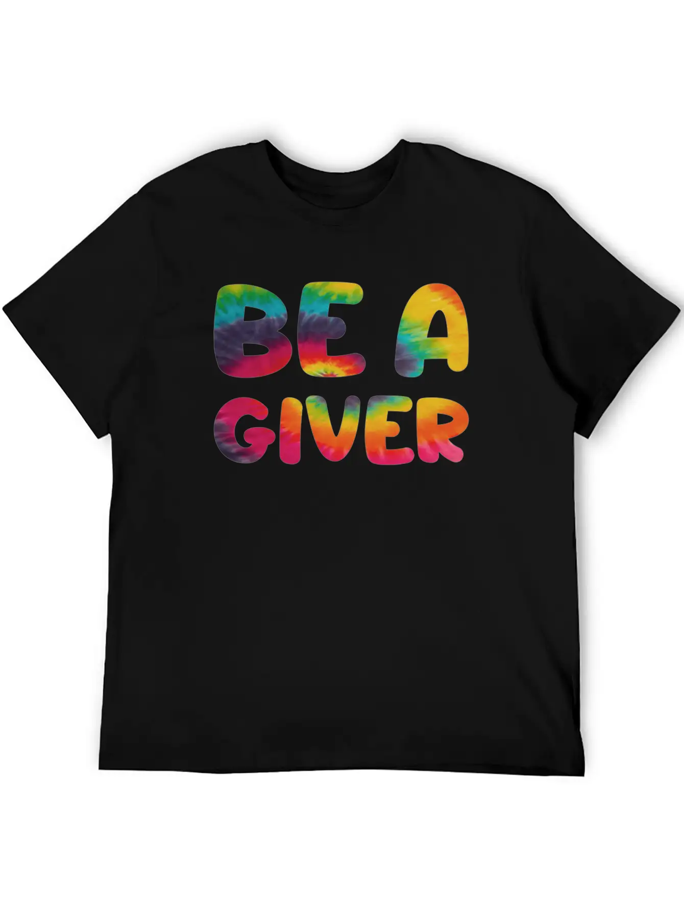 Be A Giver Hippie Tie Dye Relaxed Everyday Tee – Lightweight And Durable Cotton