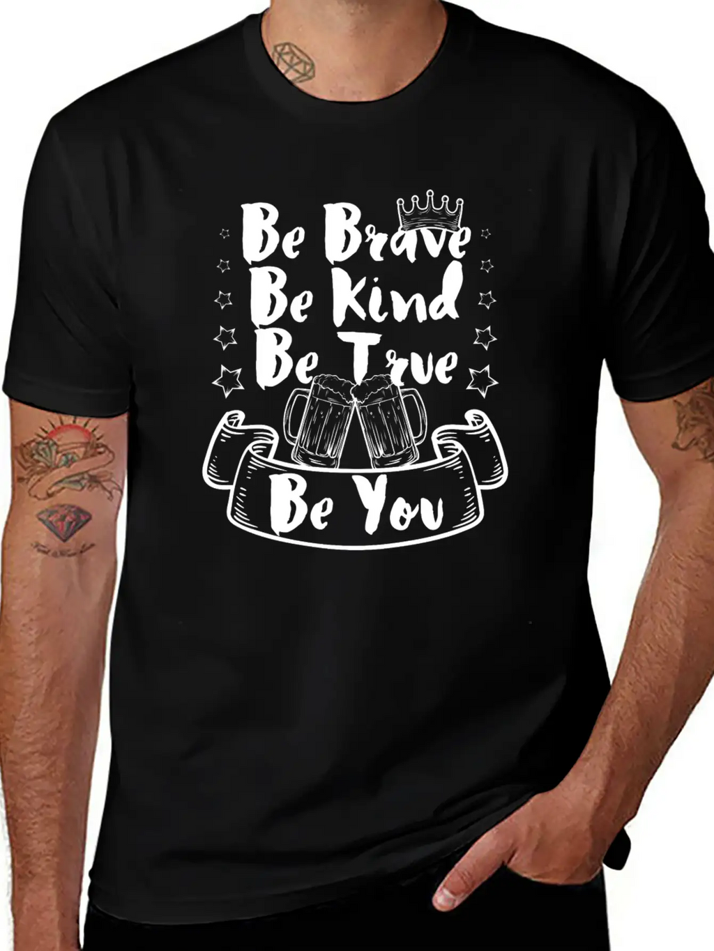 Be Brave, Be Kind, Be True, Be You Classic Cotton Tee – Unisex Comfort For Any Season
