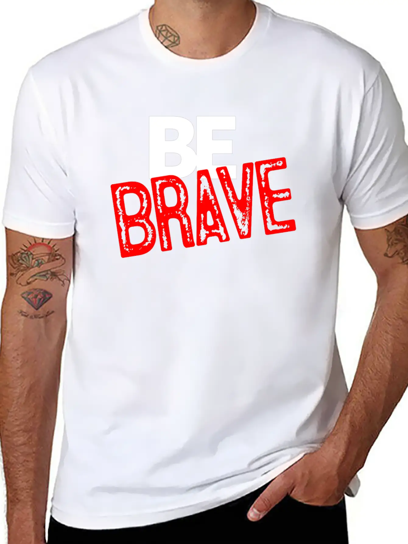 Be Brave Courage Braveness Classic Cotton Tee – Unisex Comfort For Any Season