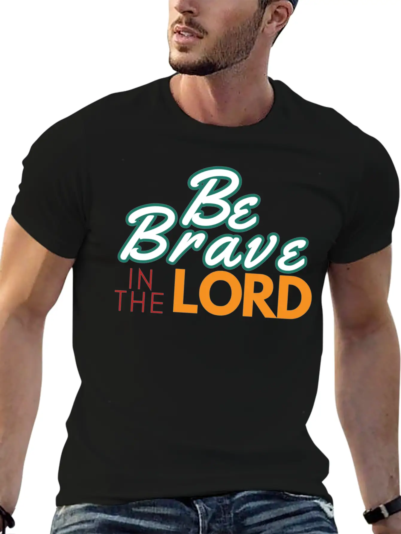 Be Brave In The Lord Breathable Soft Cotton T-Shirt – Timeless Casual Look