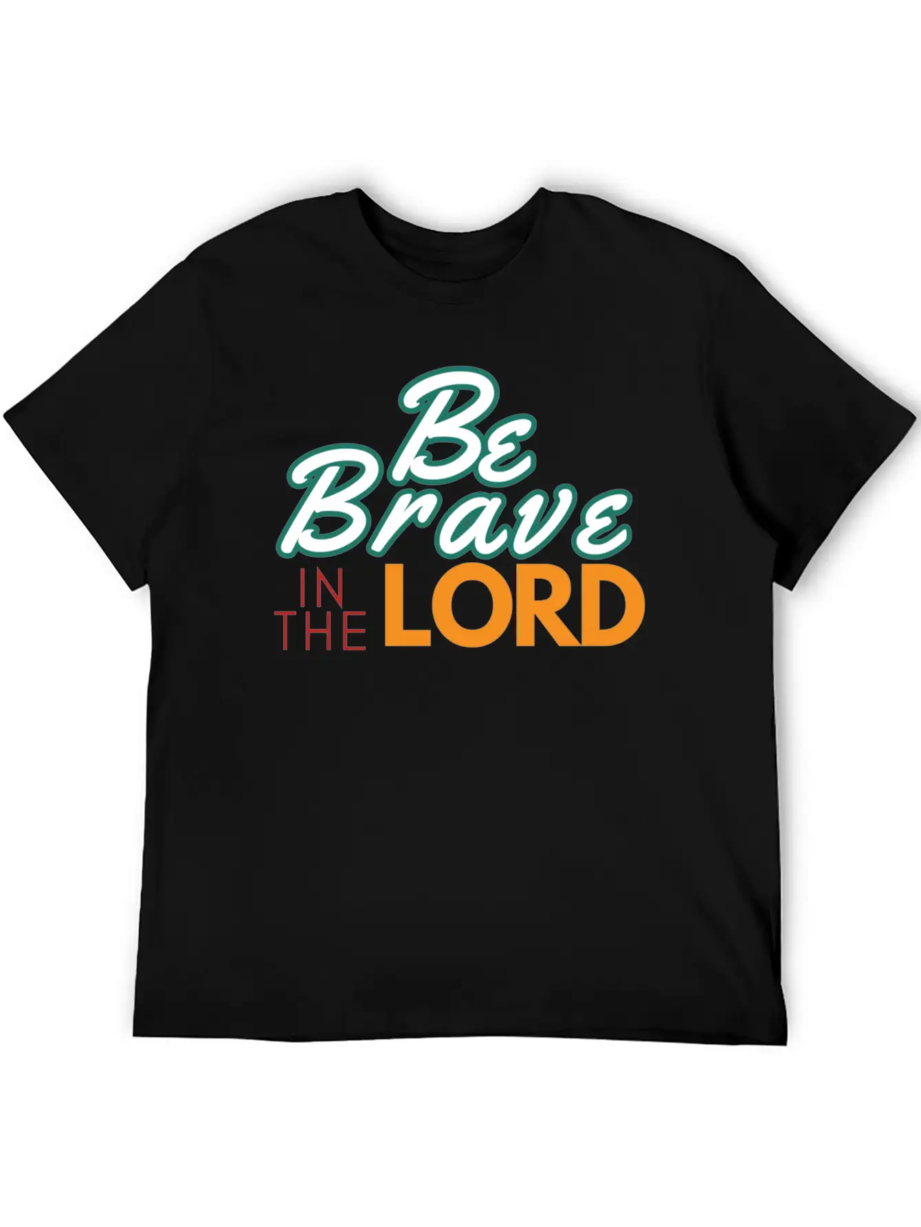 Be Brave In The Lord Breathable Soft Cotton T-Shirt – Timeless Casual Look
