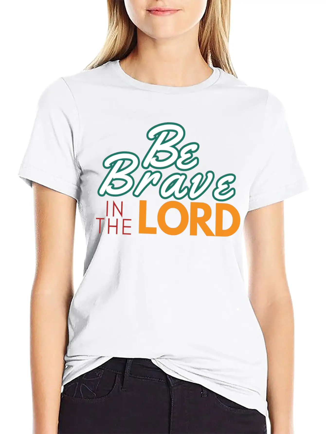 Be Brave In The Lord Breathable Soft Cotton T-Shirt – Timeless Casual Look