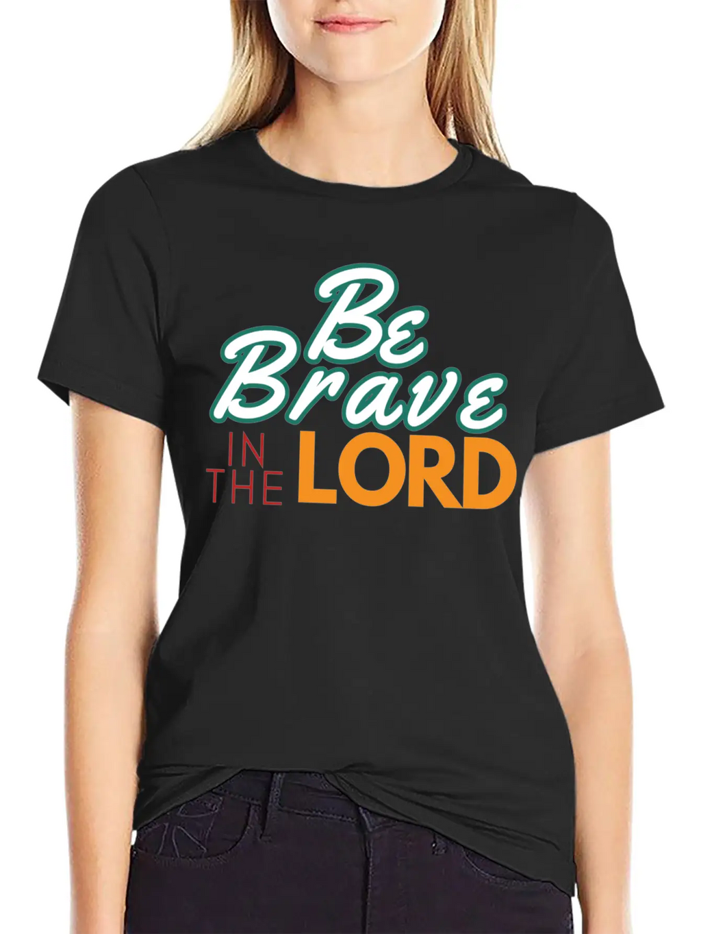 Be Brave In The Lord Breathable Soft Cotton T-Shirt – Timeless Casual Look