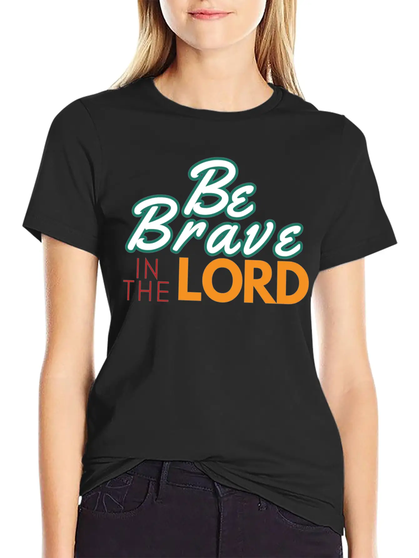 Be Brave In The Lord Breathable Soft Cotton T-Shirt – Timeless Casual Look