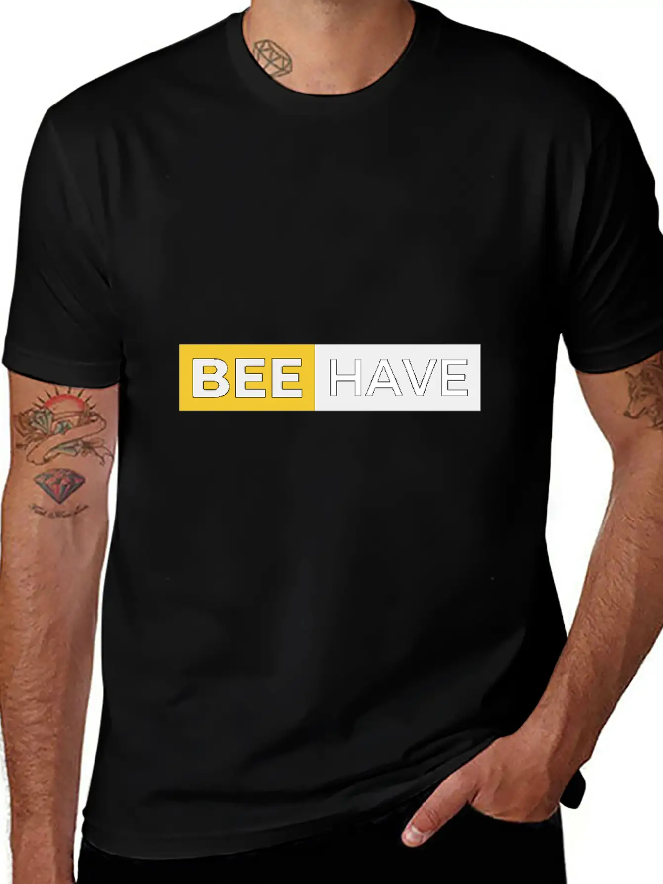 BE Design With Strong Statement Classic Cotton Tee – Unisex Comfort For Any Season