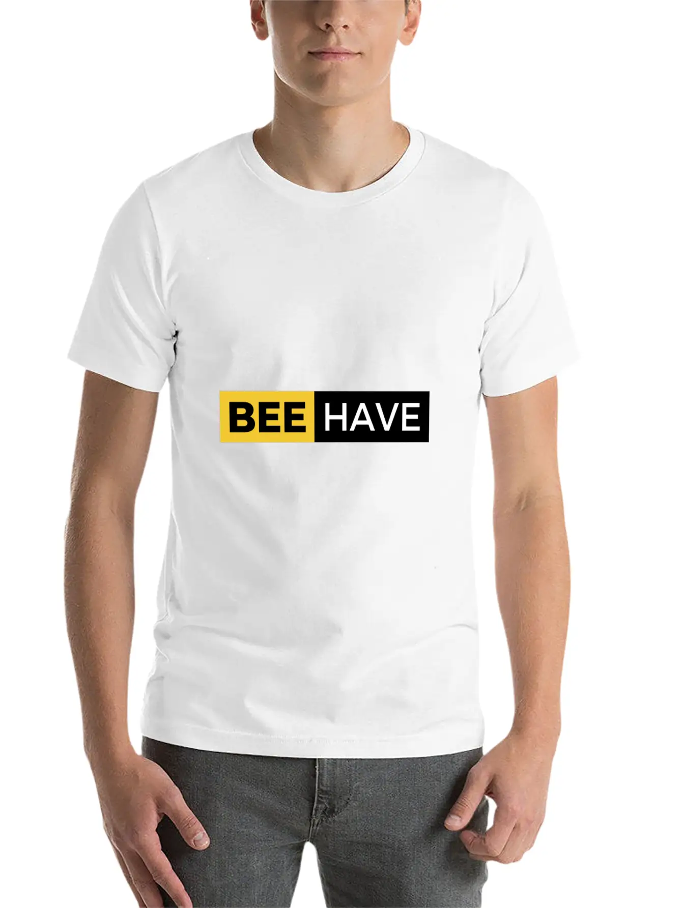 BE Design With Strong Statement Classic Cotton Tee – Unisex Comfort For Any Season