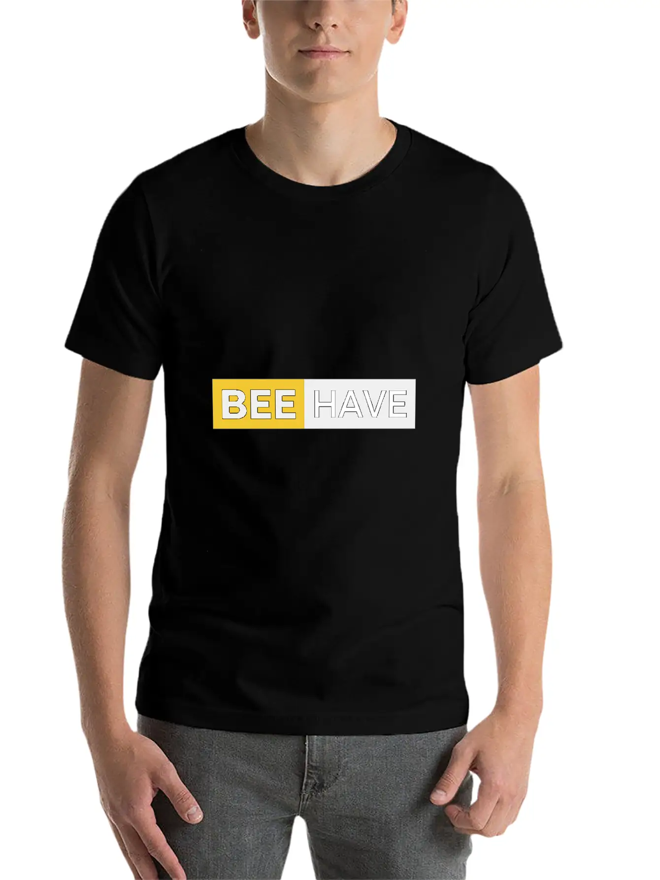 BE Design With Strong Statement Classic Cotton Tee – Unisex Comfort For Any Season