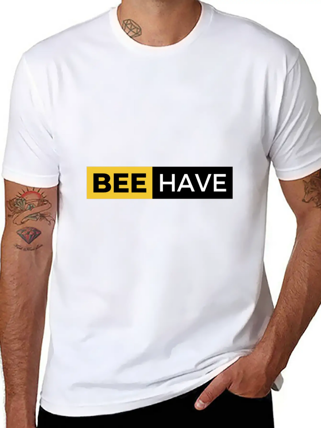 BE Design With Strong Statement Classic Cotton Tee – Unisex Comfort For Any Season