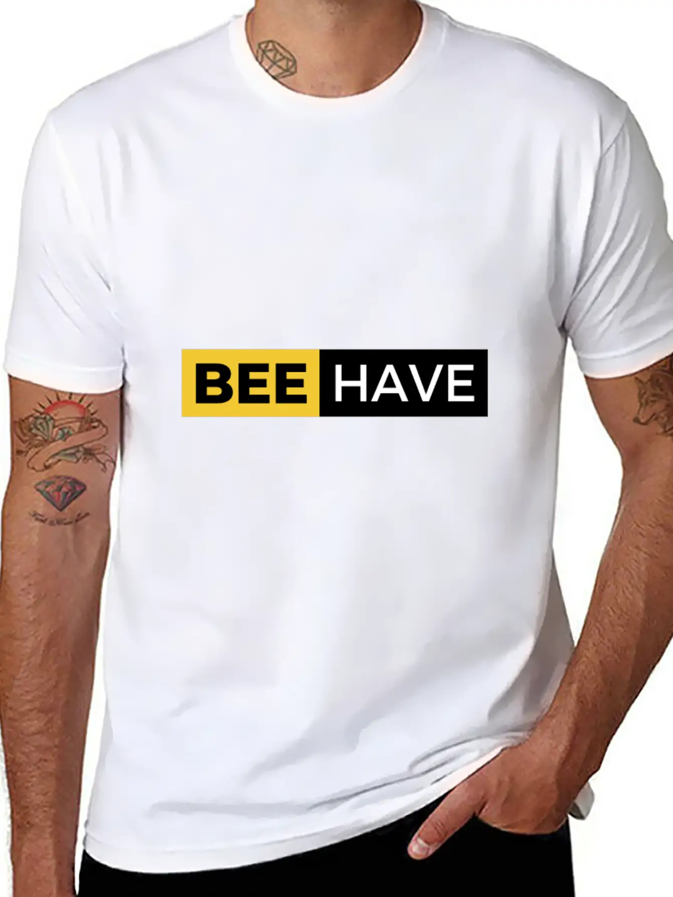 BE Design With Strong Statement Classic Cotton Tee – Unisex Comfort For Any Season