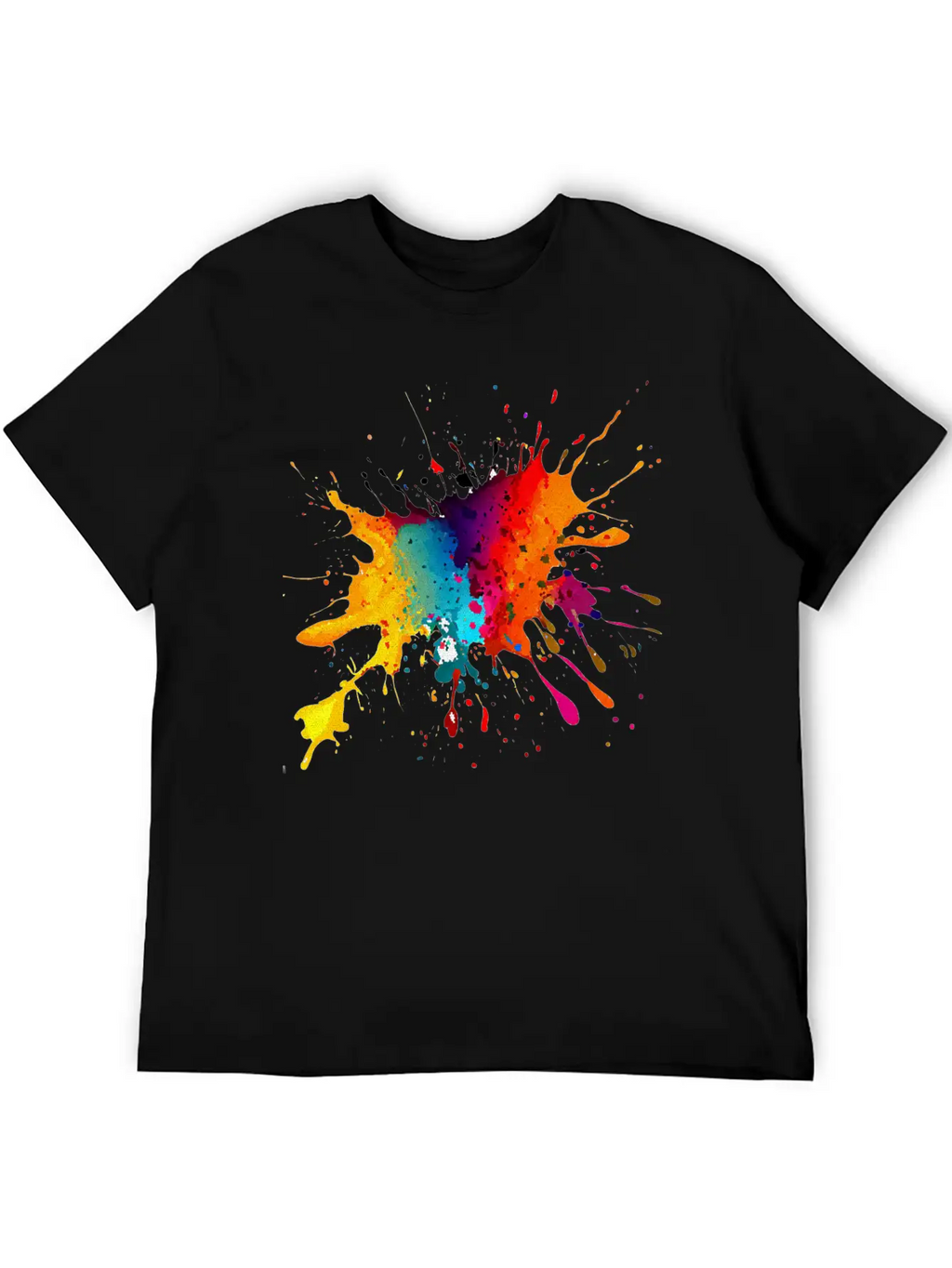 BE DIFFERENT! PAINT SPLASH ABSTRACT SPLATTER FUNKY Timeless Short Sleeve Tee – Comfy And Minimalist Design