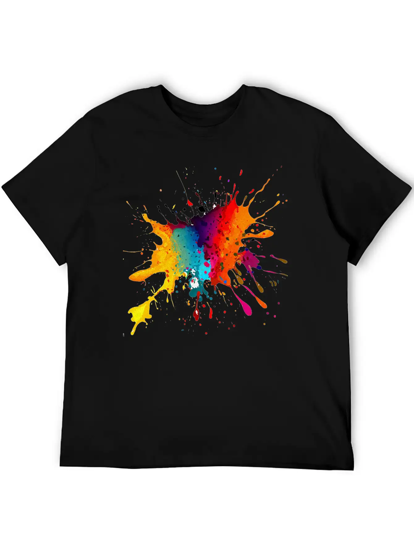 BE DIFFERENT! PAINT SPLASH ABSTRACT SPLATTER FUNKY Timeless Short Sleeve Tee – Comfy And Minimalist Design