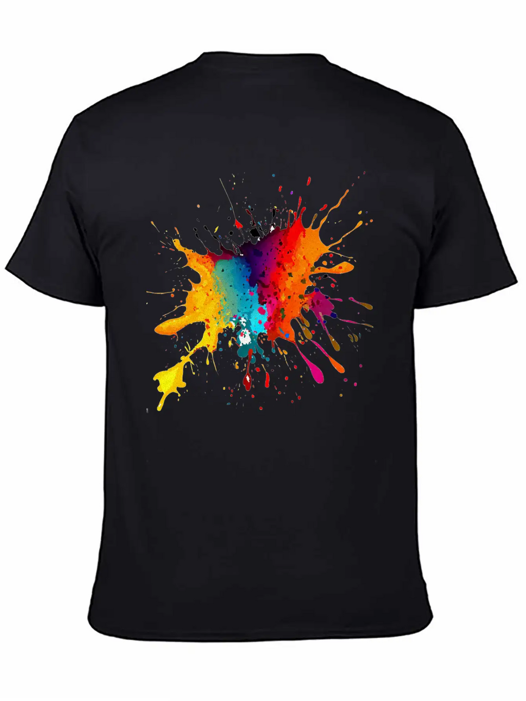 BE DIFFERENT! PAINT SPLASH ABSTRACT SPLATTER FUNKY Timeless Short Sleeve Tee – Comfy And Minimalist Design