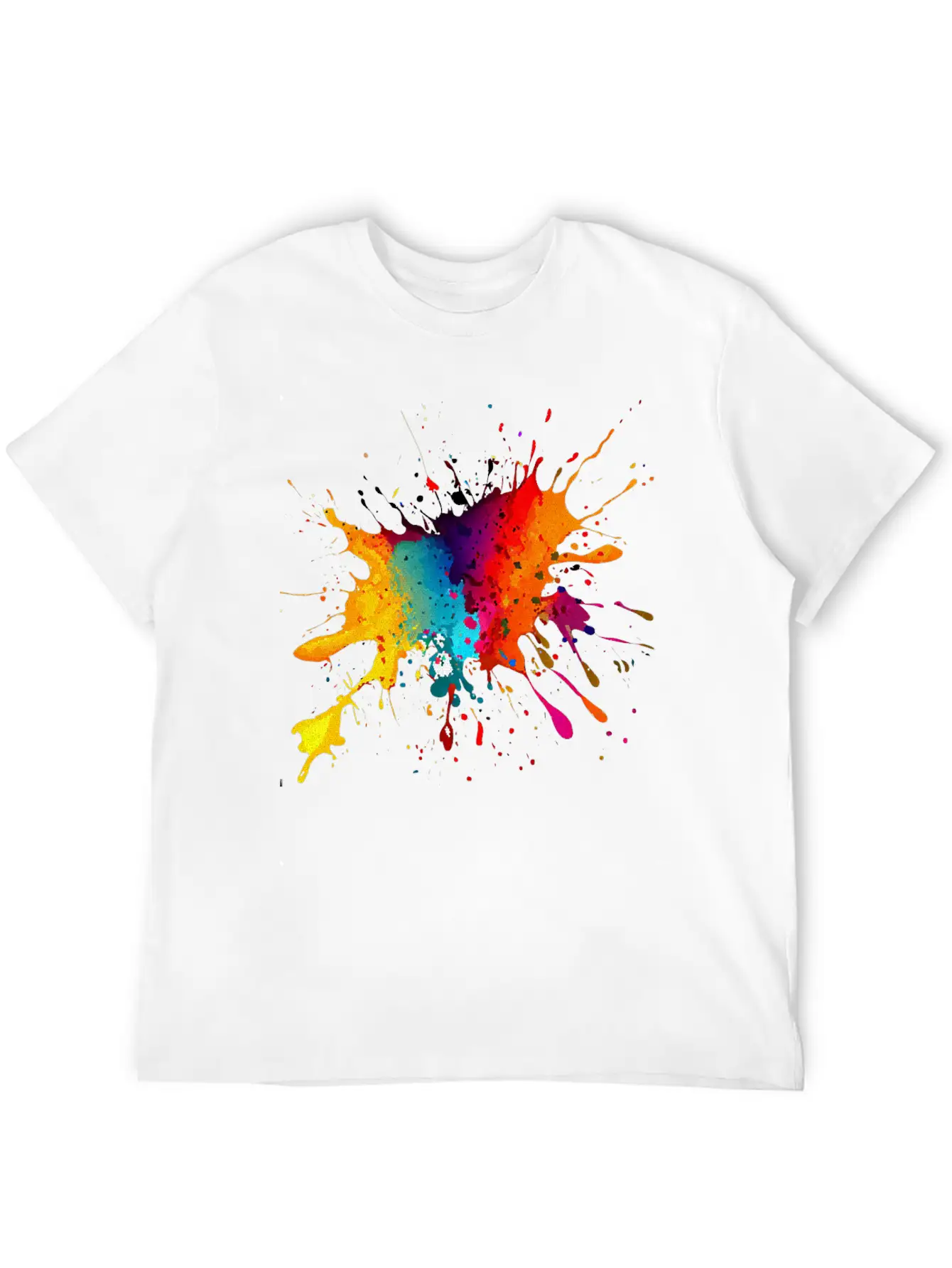 BE DIFFERENT! PAINT SPLASH ABSTRACT SPLATTER FUNKY Timeless Short Sleeve Tee – Comfy And Minimalist Design