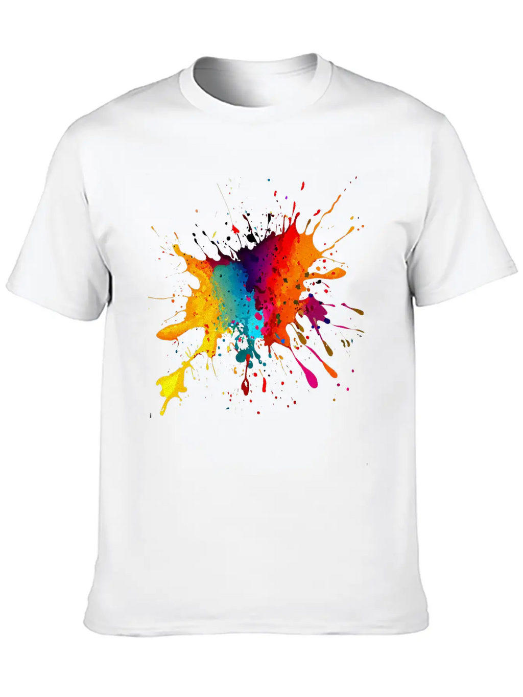 BE DIFFERENT! PAINT SPLASH ABSTRACT SPLATTER FUNKY Timeless Short Sleeve Tee – Comfy And Minimalist Design