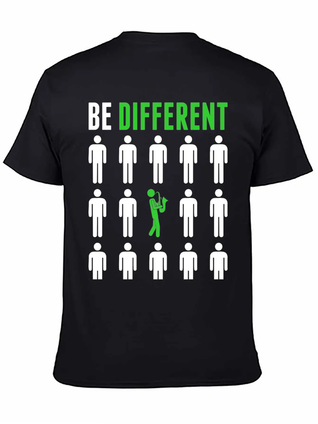 Be Different Saxophone Player Musician Tshirt Breathable Graphic T-Shirt – Perfect For Casual Days