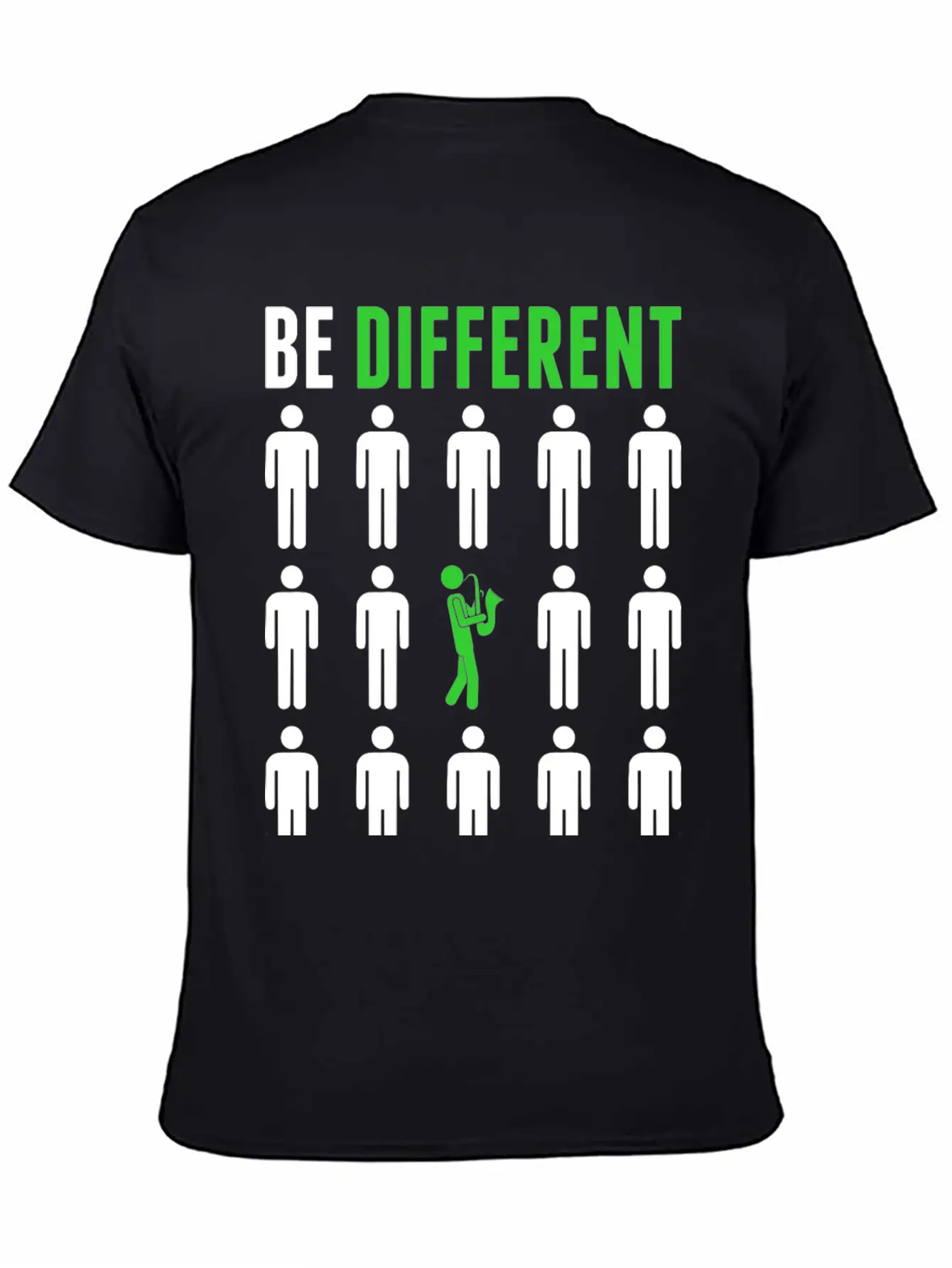 Be Different Saxophone Player Musician Tshirt Breathable Graphic T-Shirt – Perfect For Casual Days