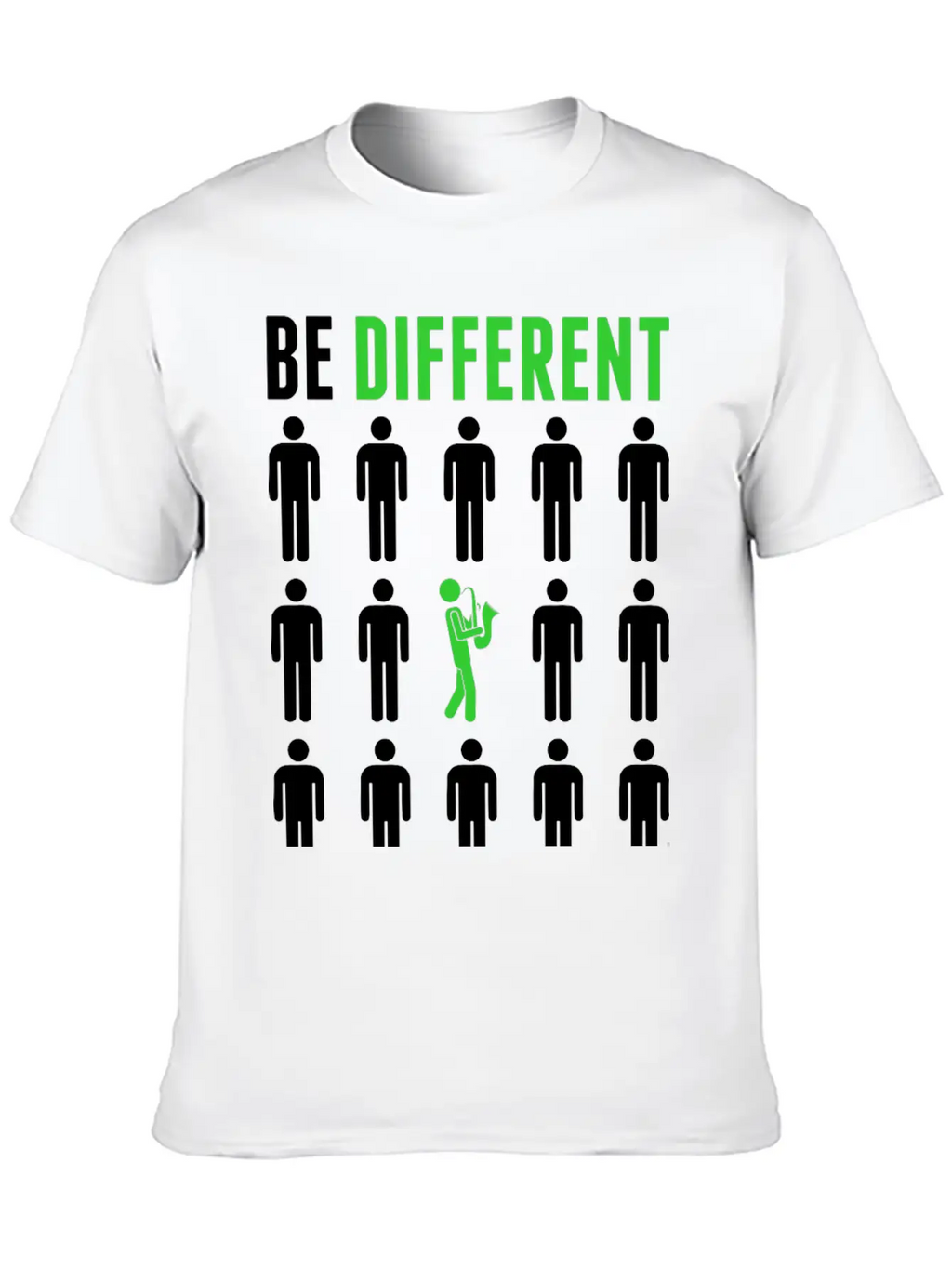 Be Different Saxophone Player Musician Tshirt Breathable Graphic T-Shirt – Perfect For Casual Days