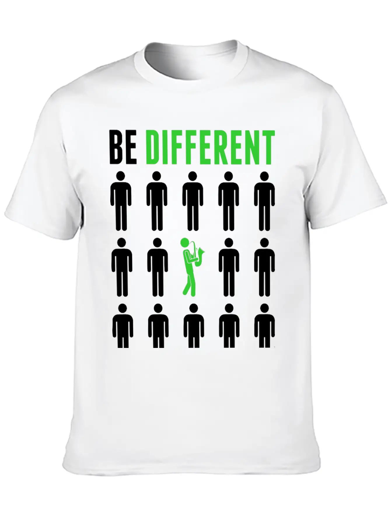 Be Different Saxophone Player Musician Tshirt Breathable Graphic T-Shirt – Perfect For Casual Days