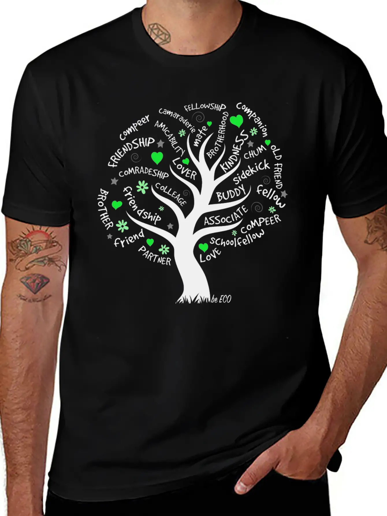 Be ECO Tree Timeless Short Sleeve Tee – Comfy And Minimalist Design