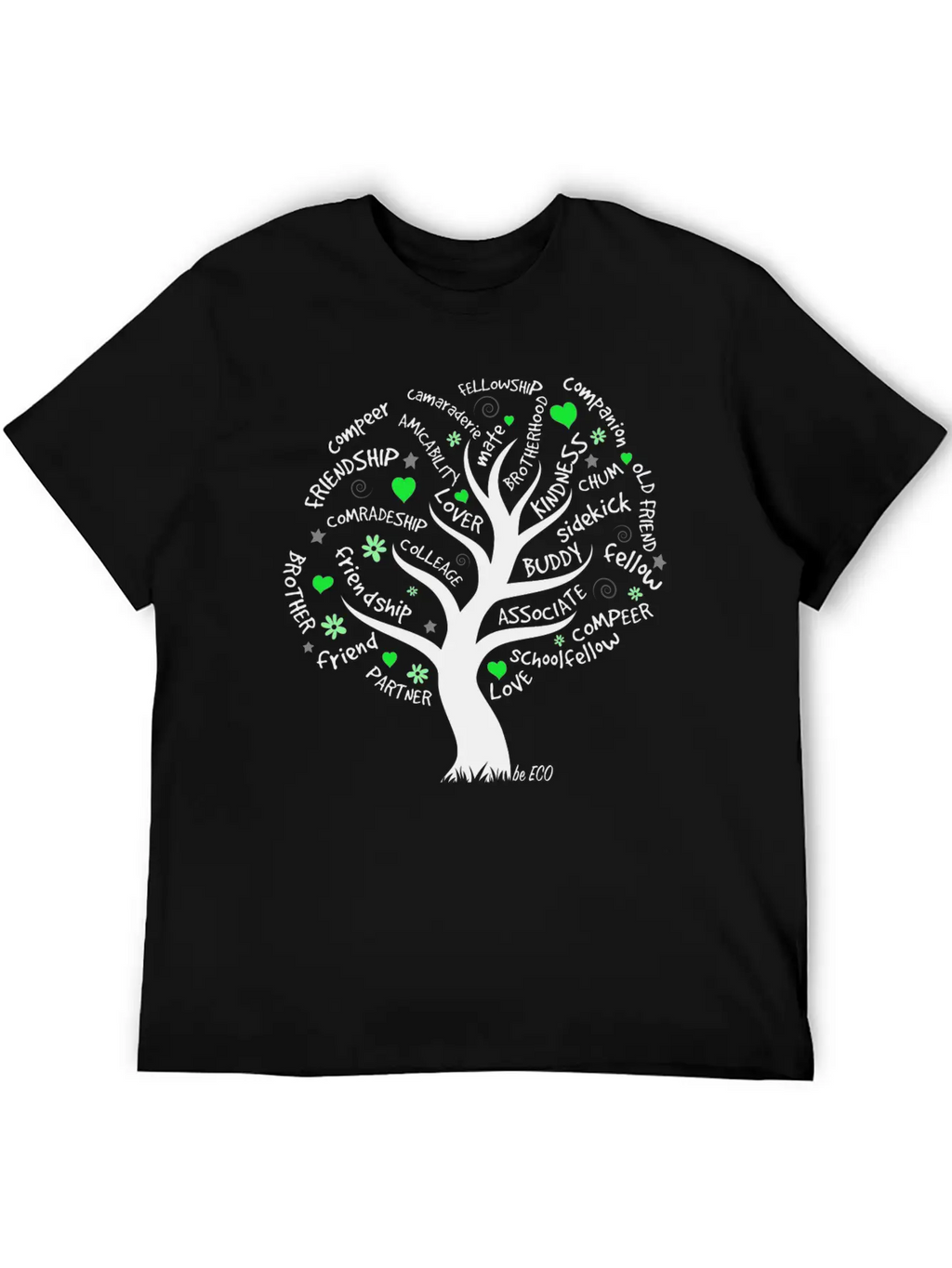 Be ECO Tree Timeless Short Sleeve Tee – Comfy And Minimalist Design