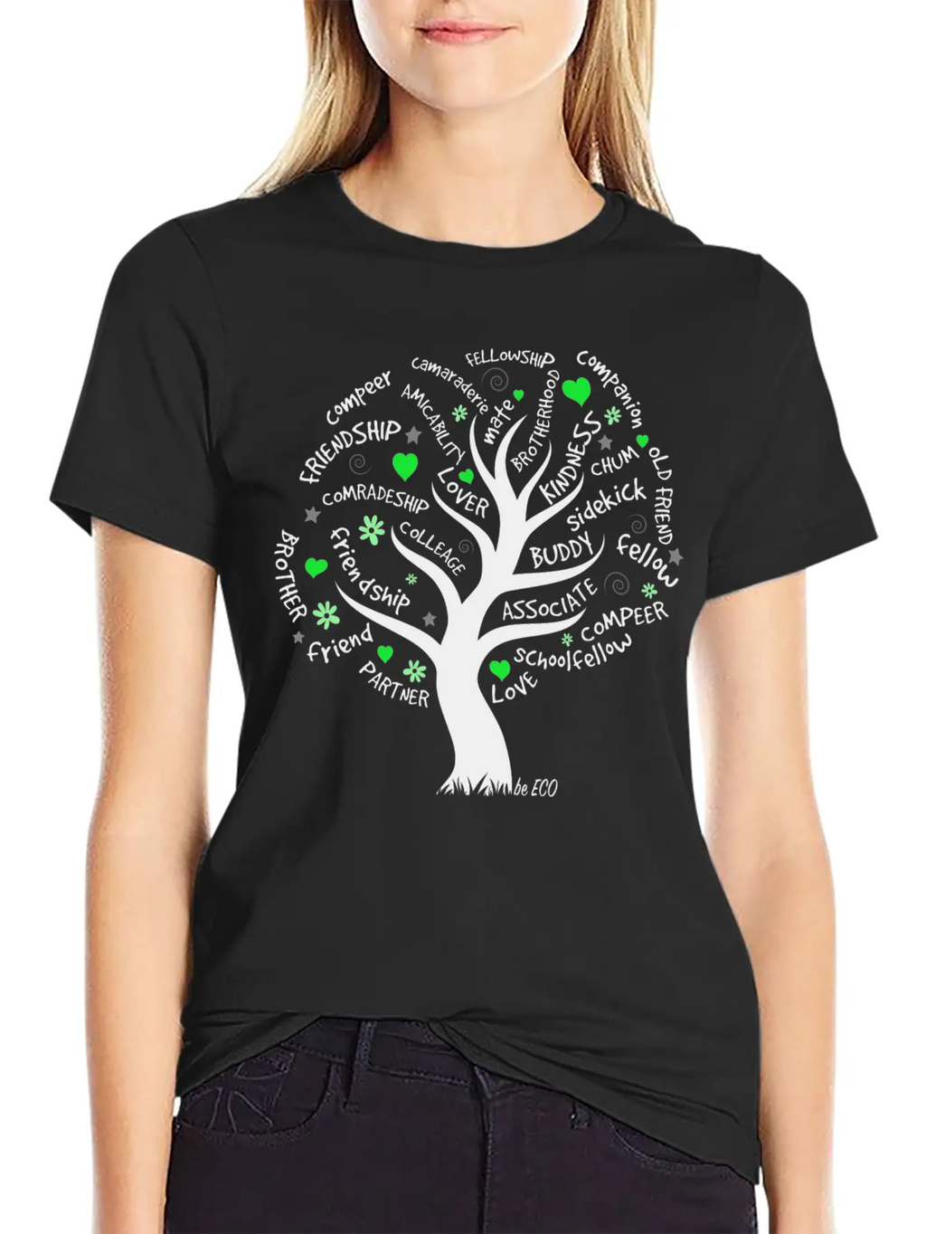 Be ECO Tree Timeless Short Sleeve Tee – Comfy And Minimalist Design