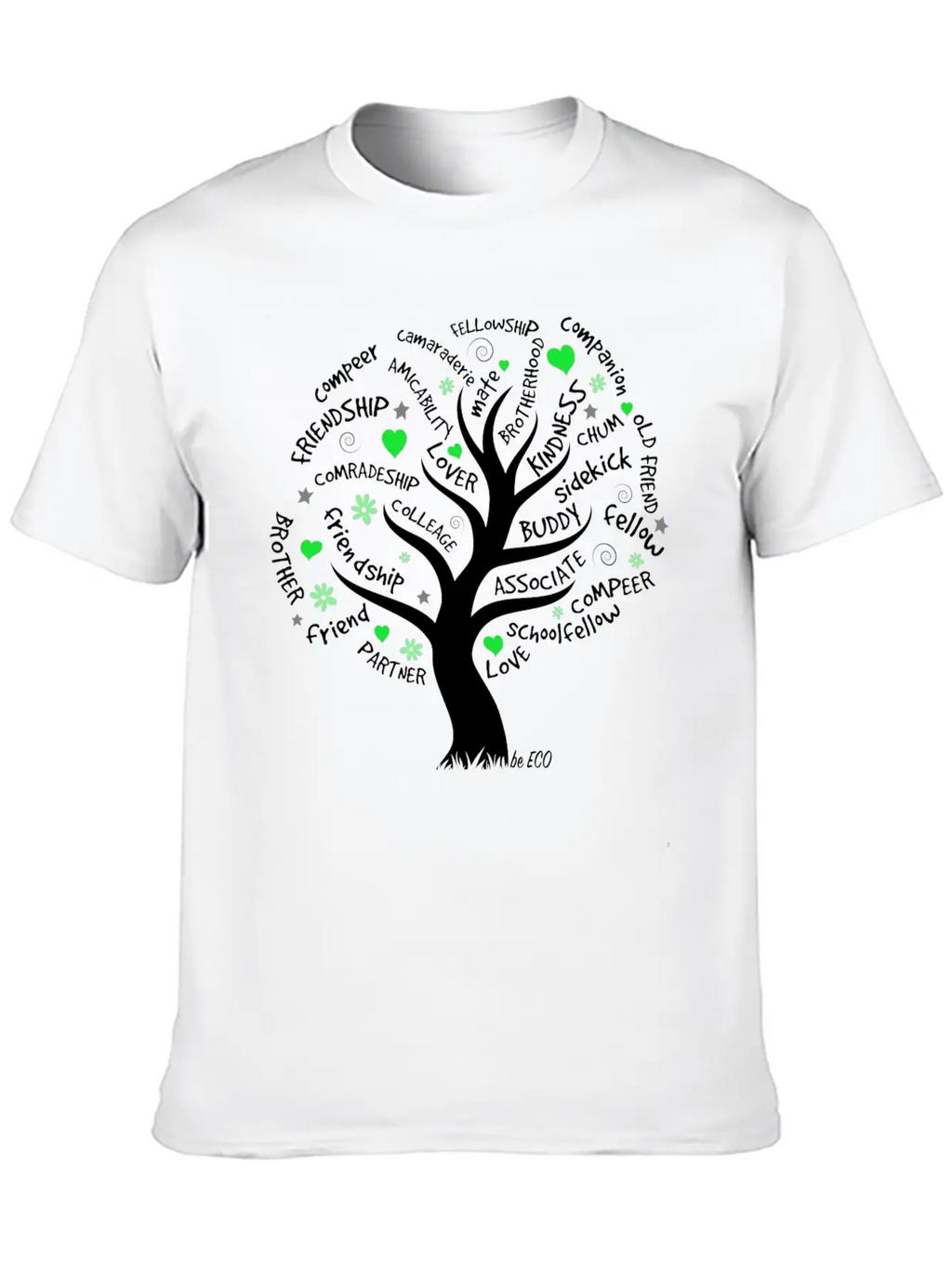 Be ECO Tree Timeless Short Sleeve Tee – Comfy And Minimalist Design