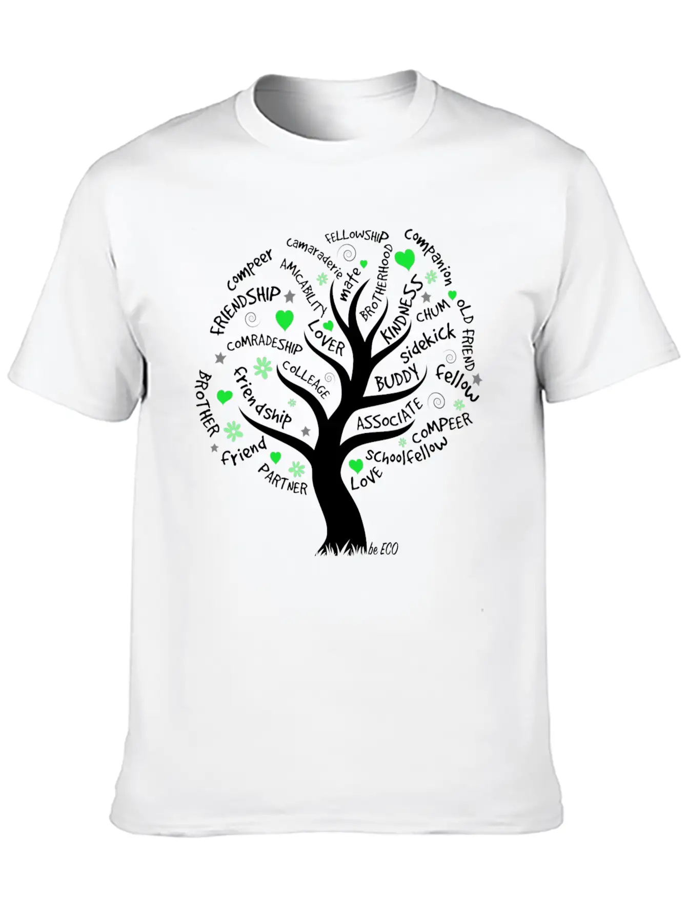 Be ECO Tree Timeless Short Sleeve Tee – Comfy And Minimalist Design