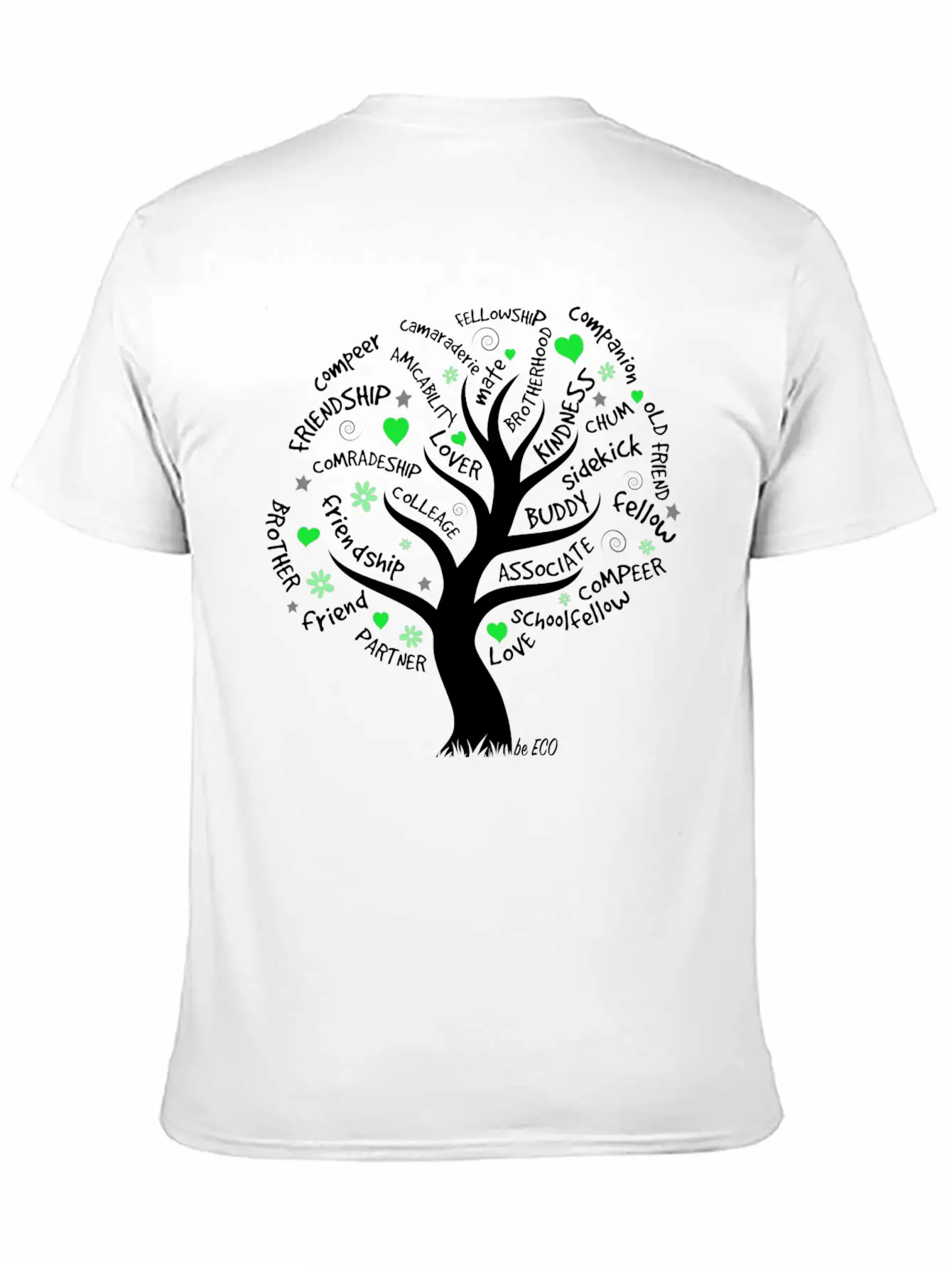 Be ECO Tree Timeless Short Sleeve Tee – Comfy And Minimalist Design