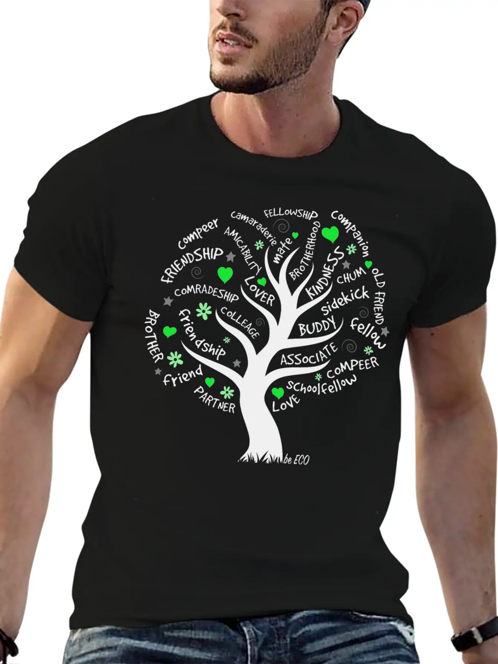 Be ECO Tree Timeless Short Sleeve Tee – Comfy And Minimalist Design