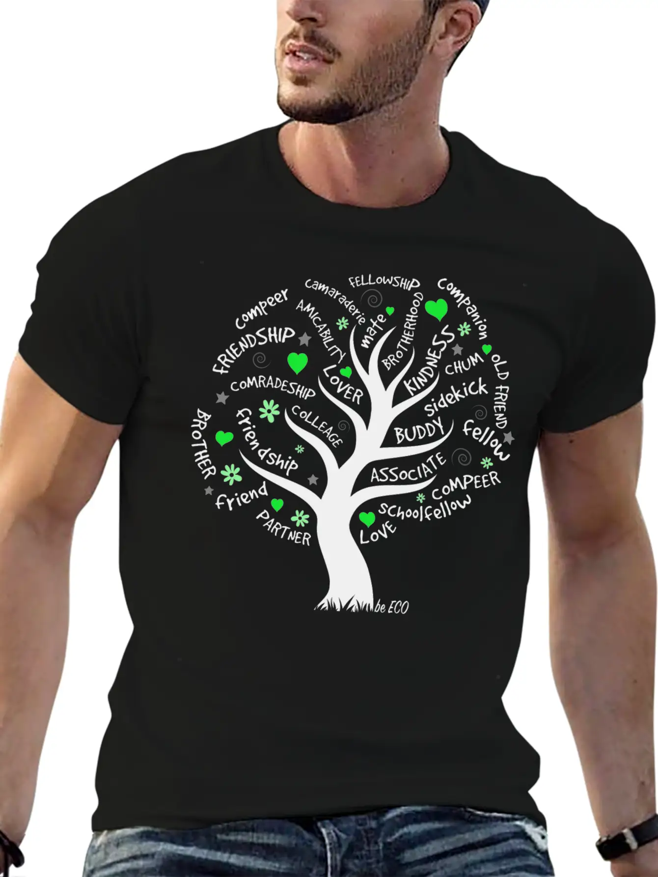 Be ECO Tree Timeless Short Sleeve Tee – Comfy And Minimalist Design