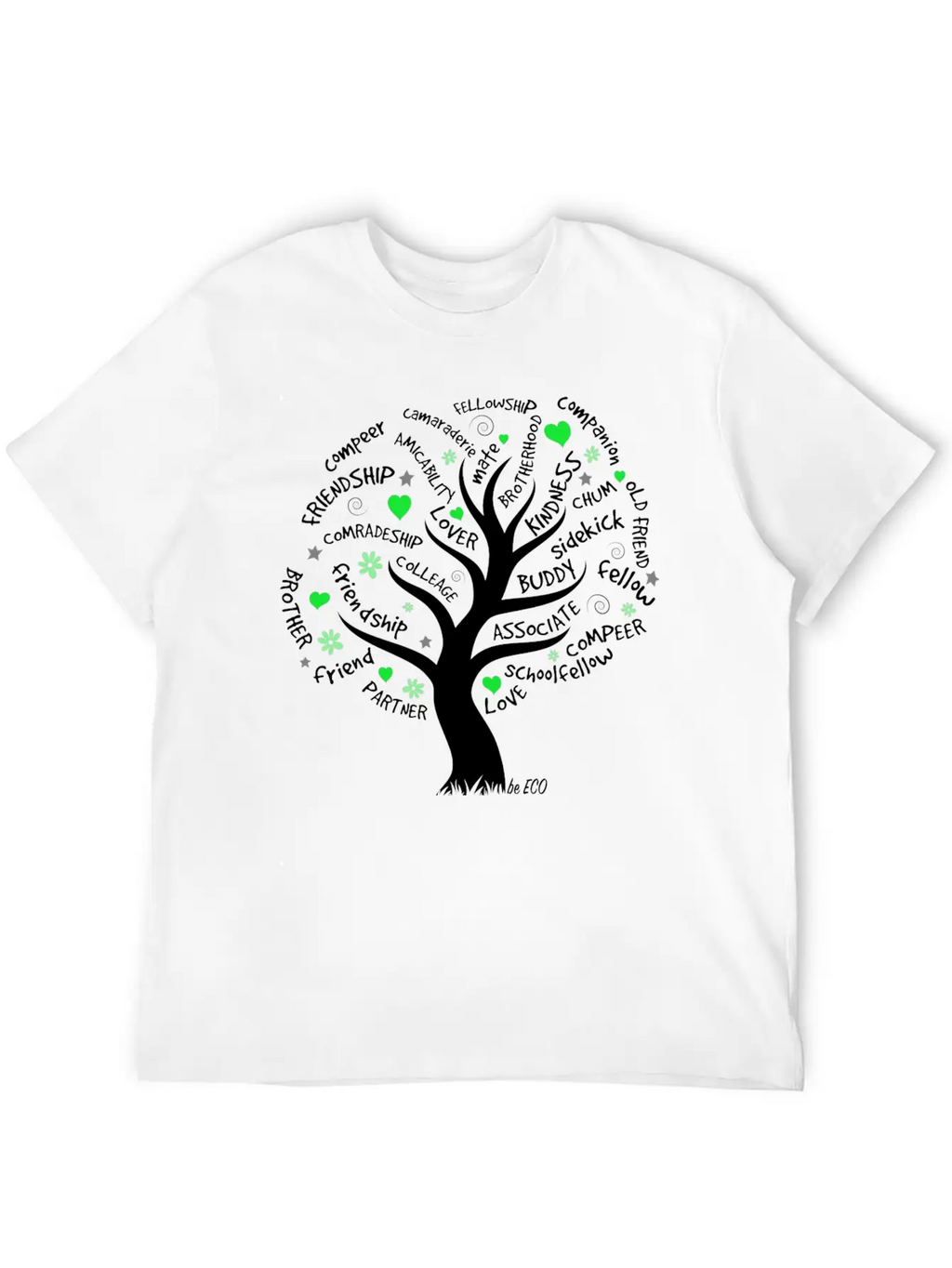 Be ECO Tree Timeless Short Sleeve Tee – Comfy And Minimalist Design