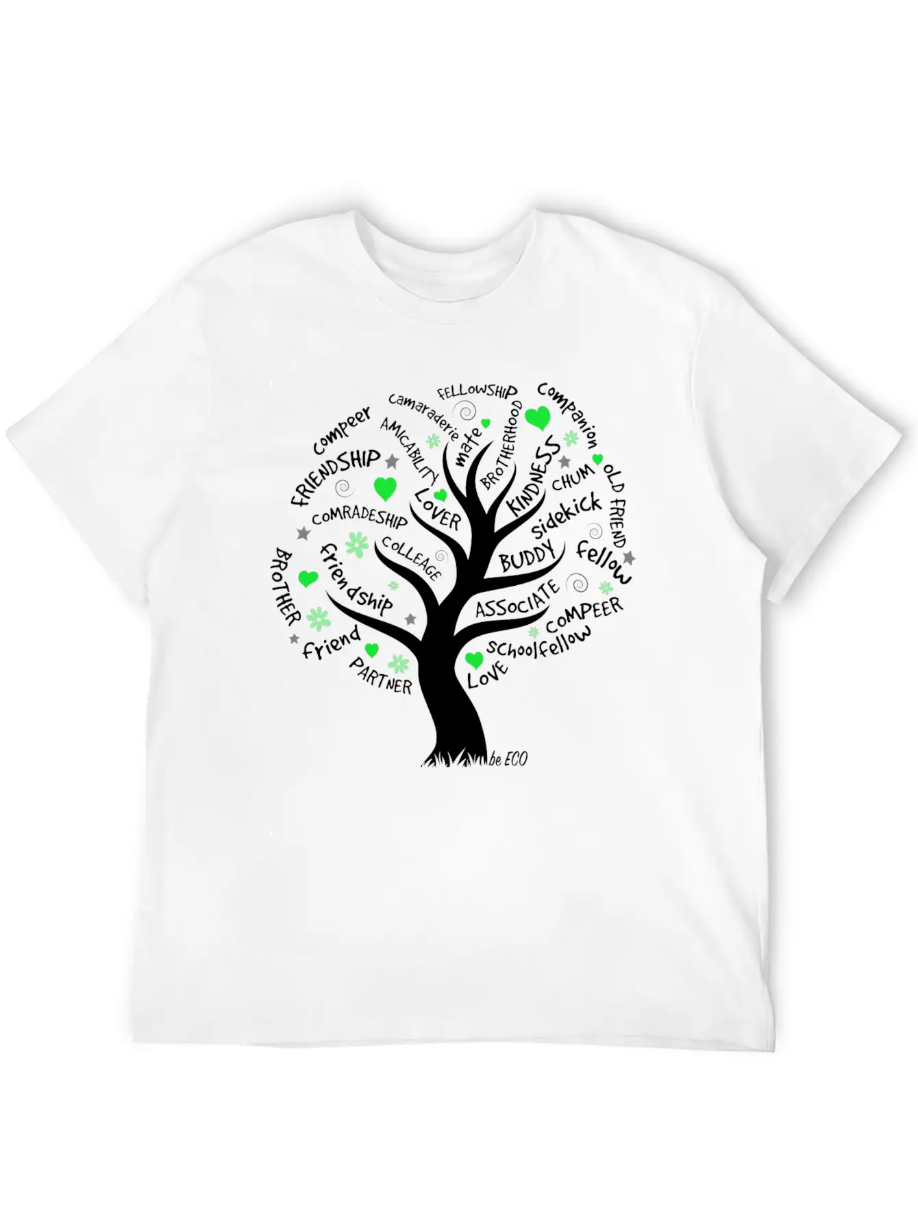 Be ECO Tree Timeless Short Sleeve Tee – Comfy And Minimalist Design