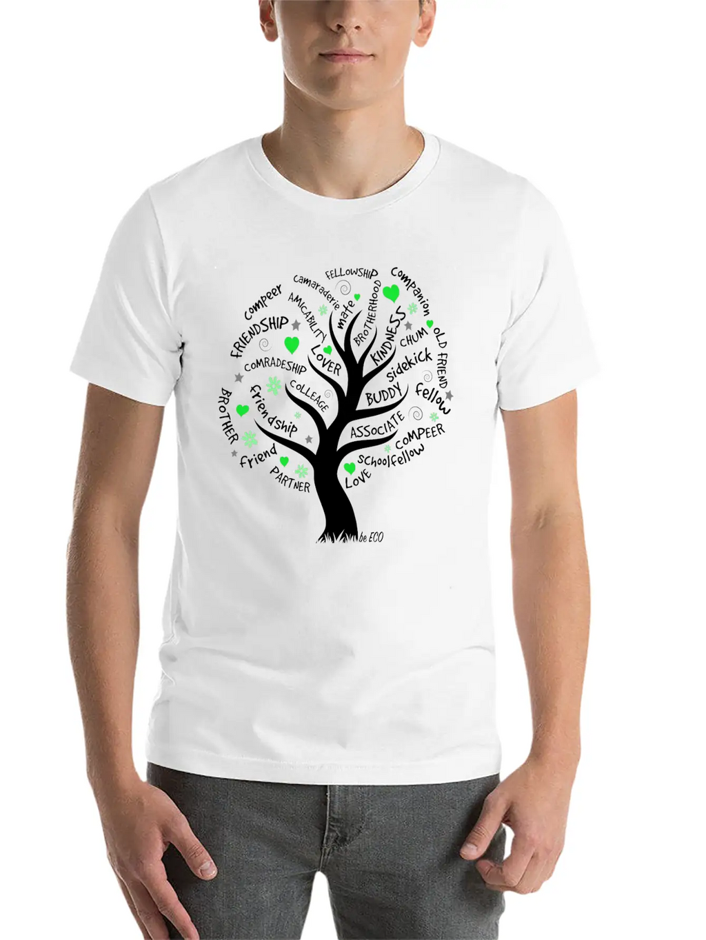 Be ECO Tree Timeless Short Sleeve Tee – Comfy And Minimalist Design