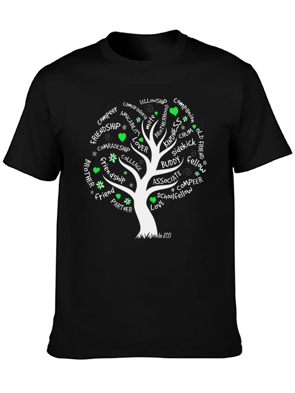 Be ECO Tree Timeless Short Sleeve Tee – Comfy And Minimalist Design