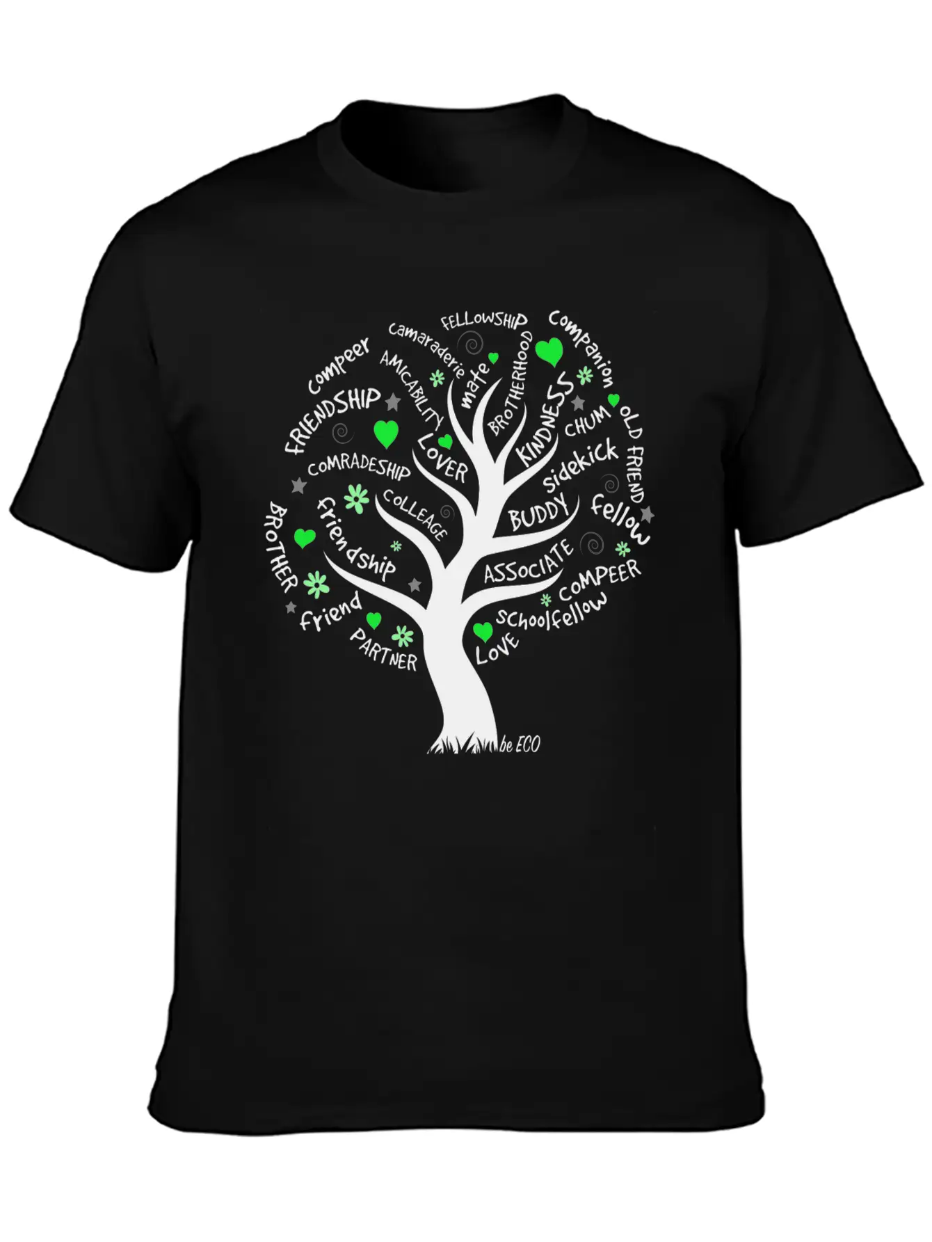 Be ECO Tree Timeless Short Sleeve Tee – Comfy And Minimalist Design