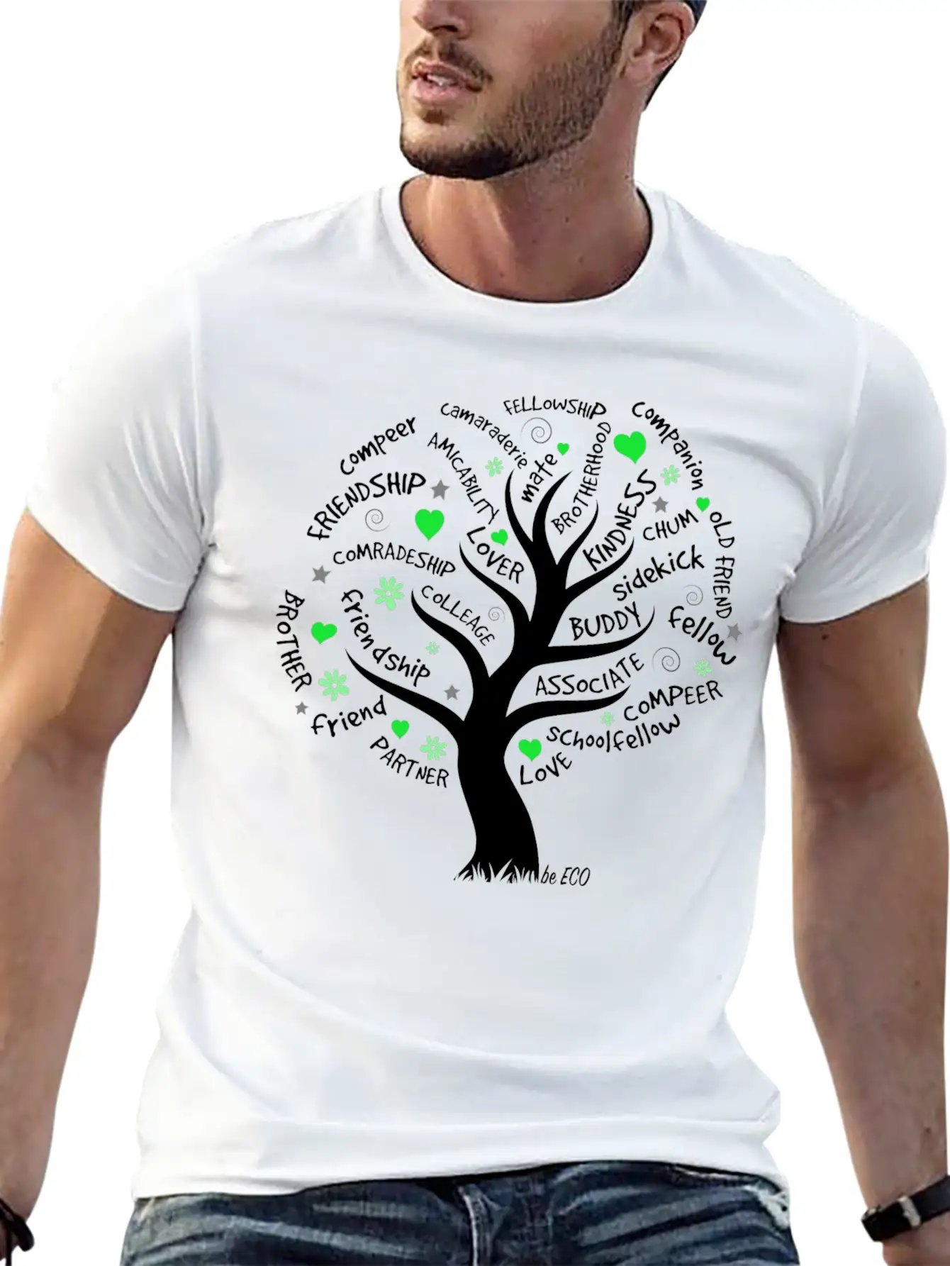Be ECO Tree Timeless Short Sleeve Tee – Comfy And Minimalist Design