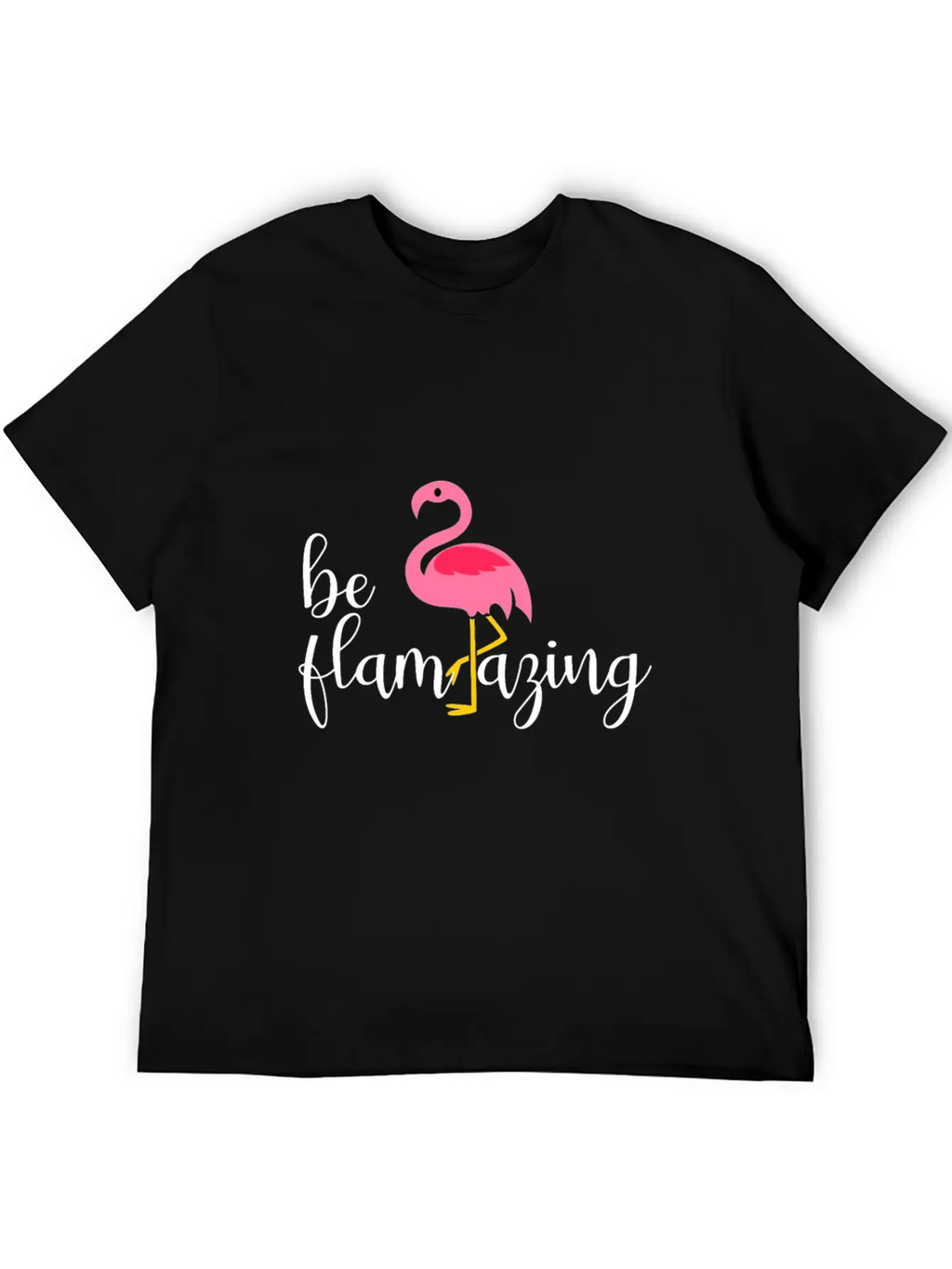 Be Flamazing Flamingo Breathable Soft Cotton T-Shirt – Timeless Casual Look