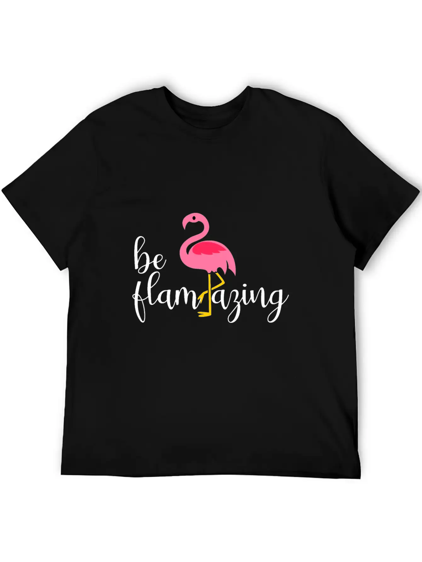Be Flamazing Flamingo Breathable Soft Cotton T-Shirt – Timeless Casual Look