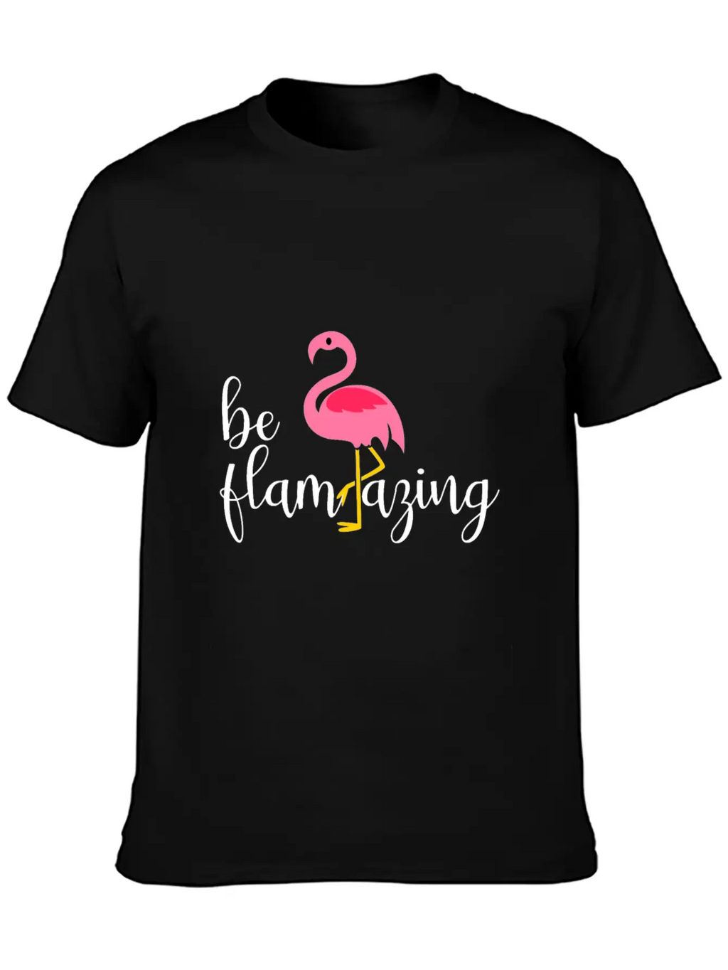 Be Flamazing Flamingo Breathable Soft Cotton T-Shirt – Timeless Casual Look