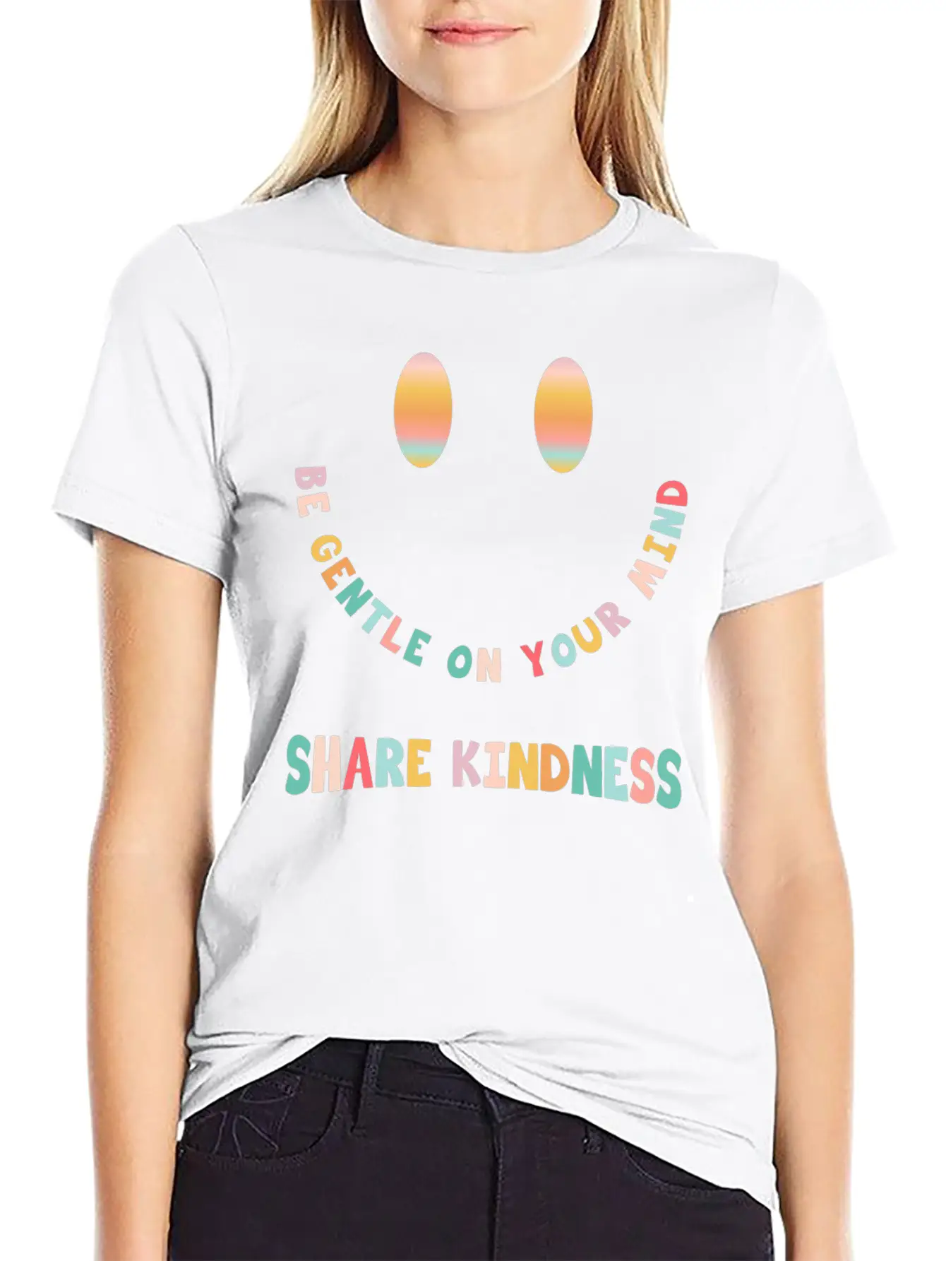 Be Gentle On Your Mind Share Kindness Classic Cotton Tee – Unisex Comfort For Any Season