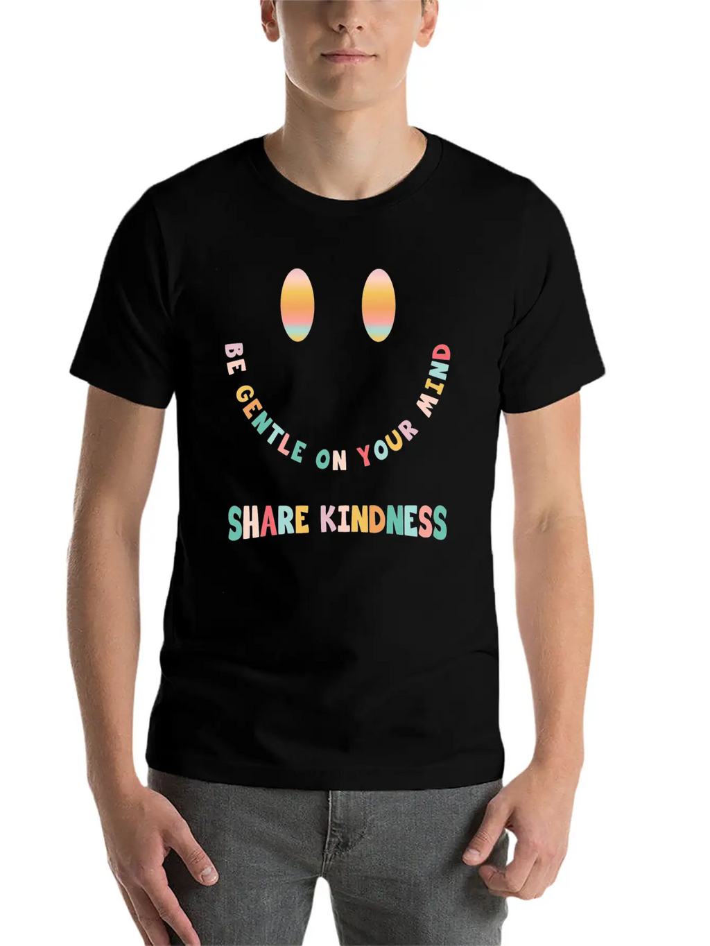Be Gentle On Your Mind Share Kindness Classic Cotton Tee – Unisex Comfort For Any Season