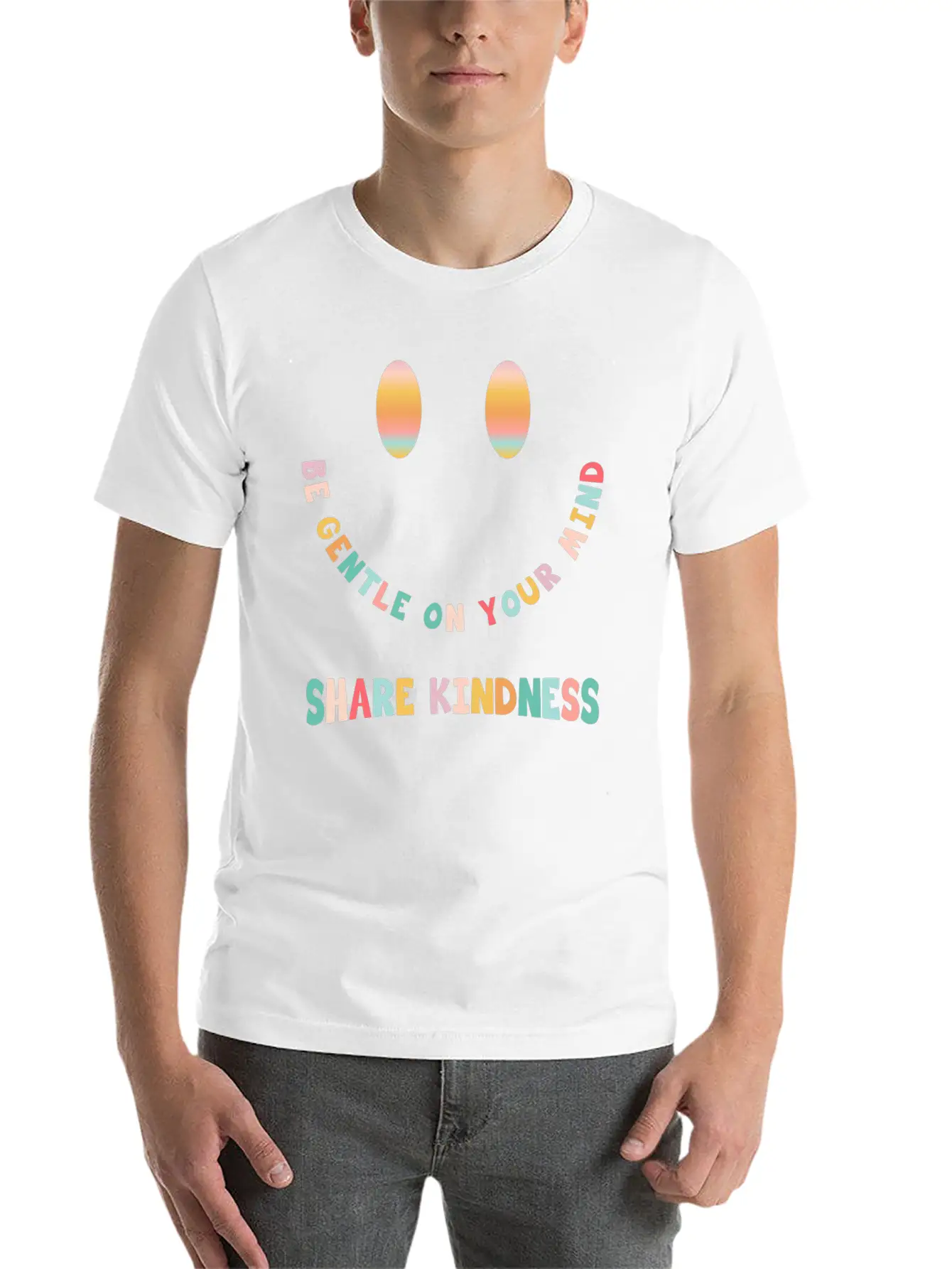 Be Gentle On Your Mind Share Kindness Classic Cotton Tee – Unisex Comfort For Any Season