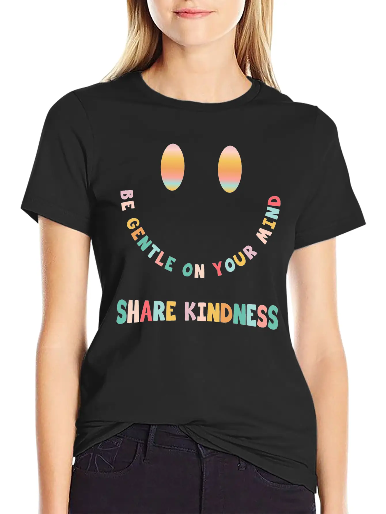 Be Gentle On Your Mind Share Kindness Classic Cotton Tee – Unisex Comfort For Any Season