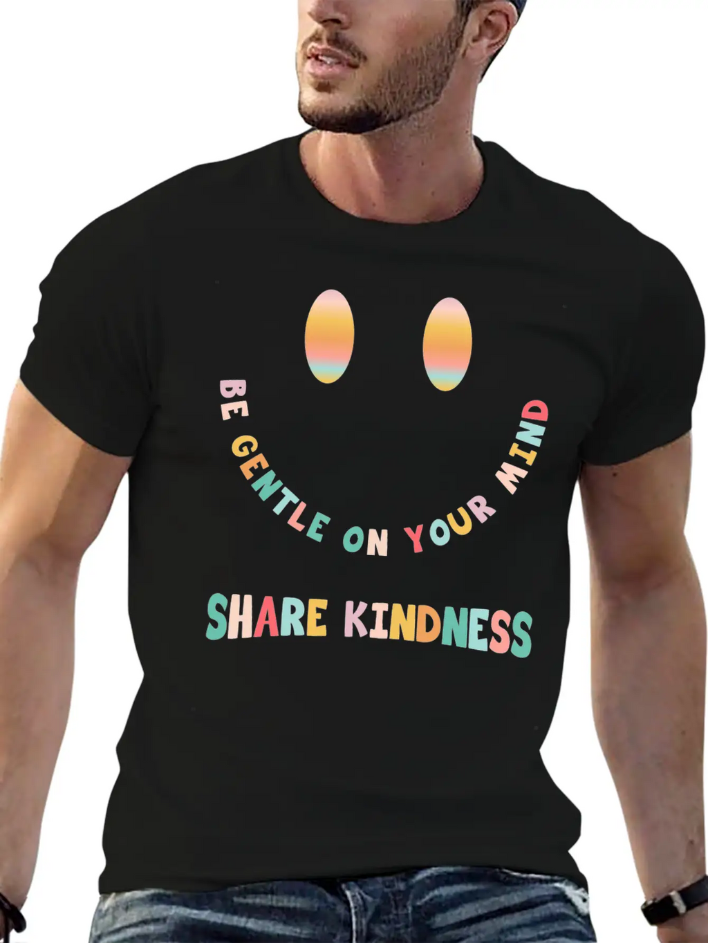 Be Gentle On Your Mind Share Kindness Classic Cotton Tee – Unisex Comfort For Any Season